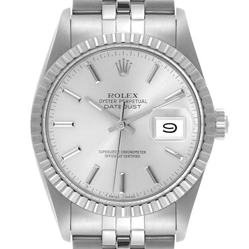 The Rolex Vintage Collection 16030 Men's Stainless Steel Silver Dial 16030 Men's Stainless Steel Silver Dial watch is shown front-facing, displaying the dial, bezel, and bracelet clearly.