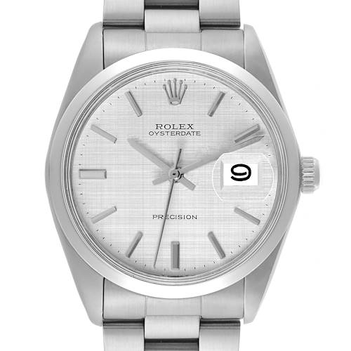 The Rolex Vintage Collection 6694 Men's Stainless Steel Silver Dial 6694 Men's Stainless Steel Silver Dial model is shown from a top-down angle, displaying the watch face, bezel, bracelet, and crown.
