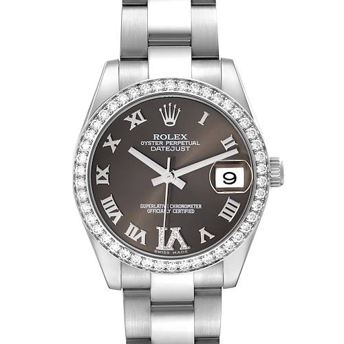 Photo of Rolex Datejust Midsize 31 Steel Diamond Ladies Watch 178384