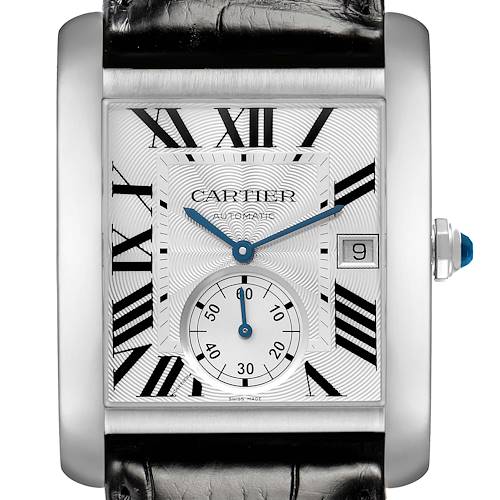 Photo of Cartier Tank MC Steel Silver Dial Mens Watch W5330003