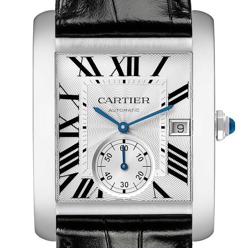 Photo of Cartier Tank MC Steel Silver Dial Mens Watch W5330003 Card