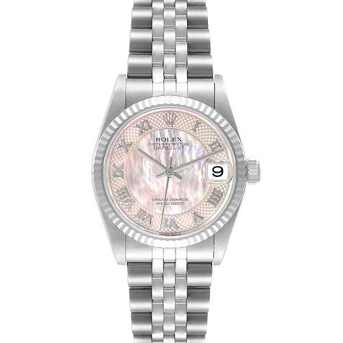 Photo of Rolex Datejust Midsize 31 Steel White Gold MOP Ladies Watch 78274