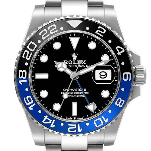 Photo of Rolex GMT Master II Steel Batman Bezel Mens Watch 126710