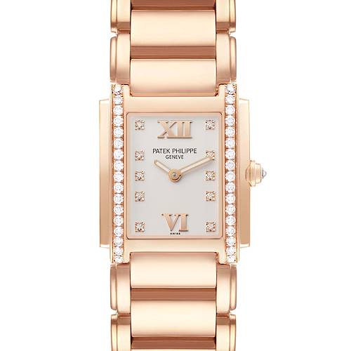 Photo of Patek Philippe Twenty-4 Rose Gold Diamond Ladies Watch 4910 4910R