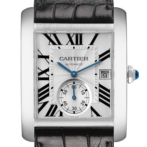 Photo of Cartier Tank MC Steel Silver Dial Mens Watch W5330003