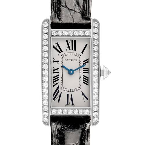 Photo of Cartier Tank Americaine White Gold Diamond Ladies Watch WB707331