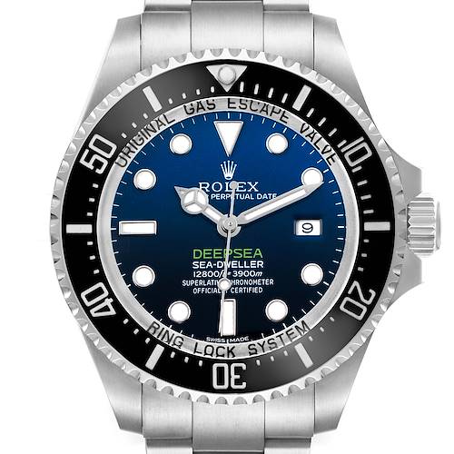Photo of Rolex Seadweller Deepsea Cameron D-Blue Steel Mens Watch 116660 Box Card