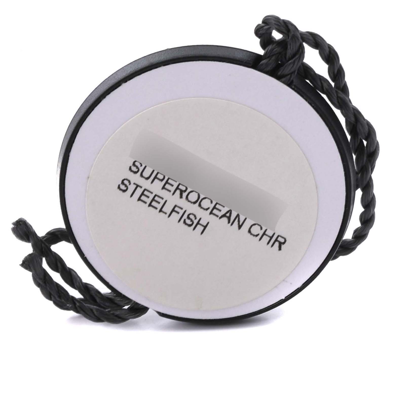 The image shows a circular tag with twisted black strings, labeled for a Breitling Chronomat HB0110 Men's Rose Gold Silver Dial HB0110 Men's Rose Gold Silver Dial accessory but not the watch itself.