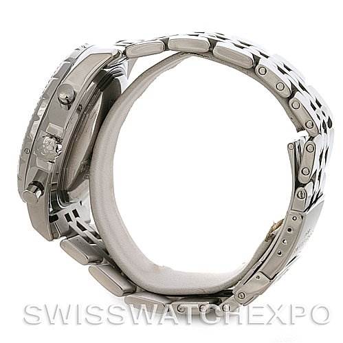 The image shows a side view of the Breitling Bentley A2536212/G552 Men's Stainless Steel Silver Dial A2536212/G552 Men's Stainless Steel Silver Dial watch, highlighting the band and side case.