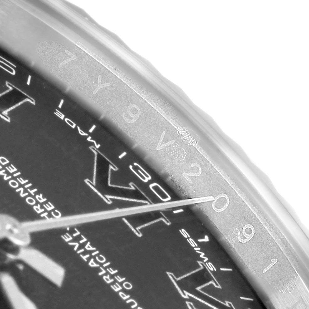 This image shows a close-up angle of the dial, hands, and part of the bezel of the Rolex Datejust 41 116334 Men's Stainless Steel Grey Dial 116334 Men's Stainless Steel Grey Dial watch.