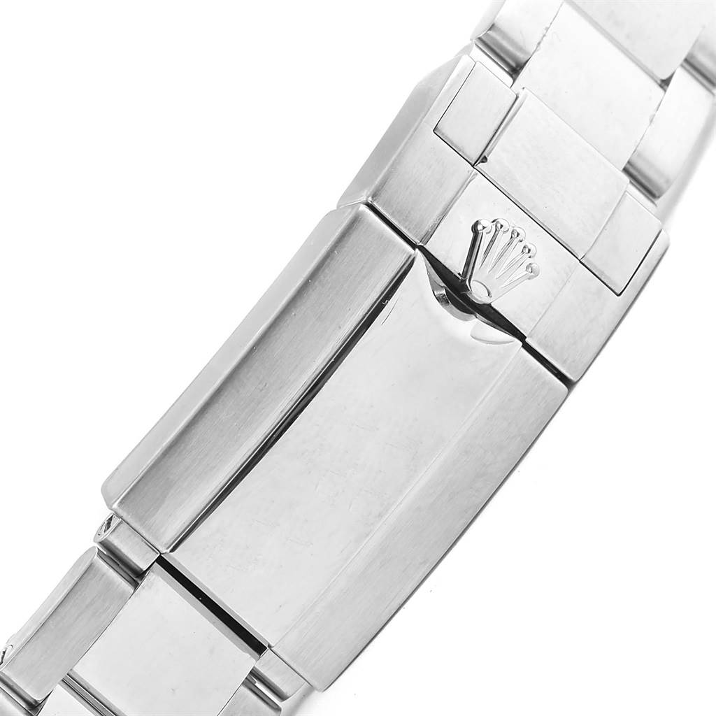 The image shows the clasp and part of the bracelet of a Rolex GMT-Master 116710 Men's Stainless Steel Black Dial 116710 Men's Stainless Steel Black Dial watch.