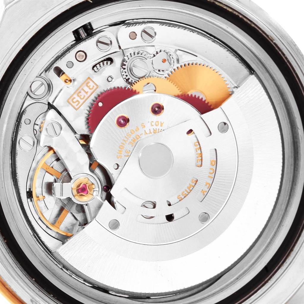 The image shows a close-up of the inner mechanical movement of a Rolex Yacht-Master 16623 Men's Stainless Steel White Dial 16623 Men's Stainless Steel White Dial watch.