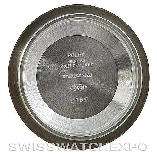 This image shows the inside case back of a Rolex Submariner 16610 Men's Stainless Steel Black Dial 16610 Men's Stainless Steel Black Dial watch, revealing engravings and the material used.