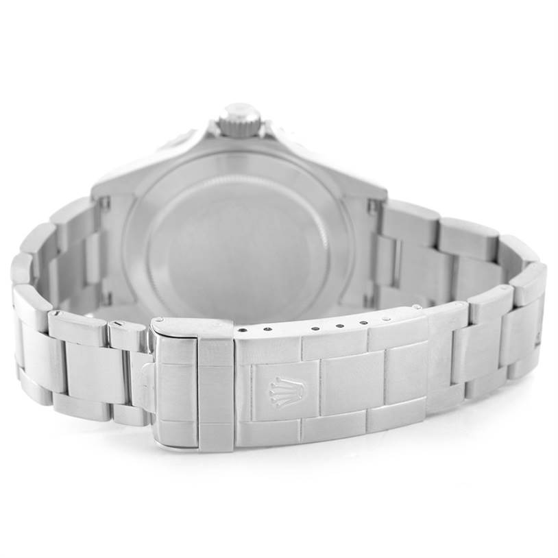 The image shows the back view of a Rolex Submariner 16610 Men's Stainless Steel Black Dial 16610 Men's Stainless Steel Black Dial watch, focusing on the case back and bracelet clasp.