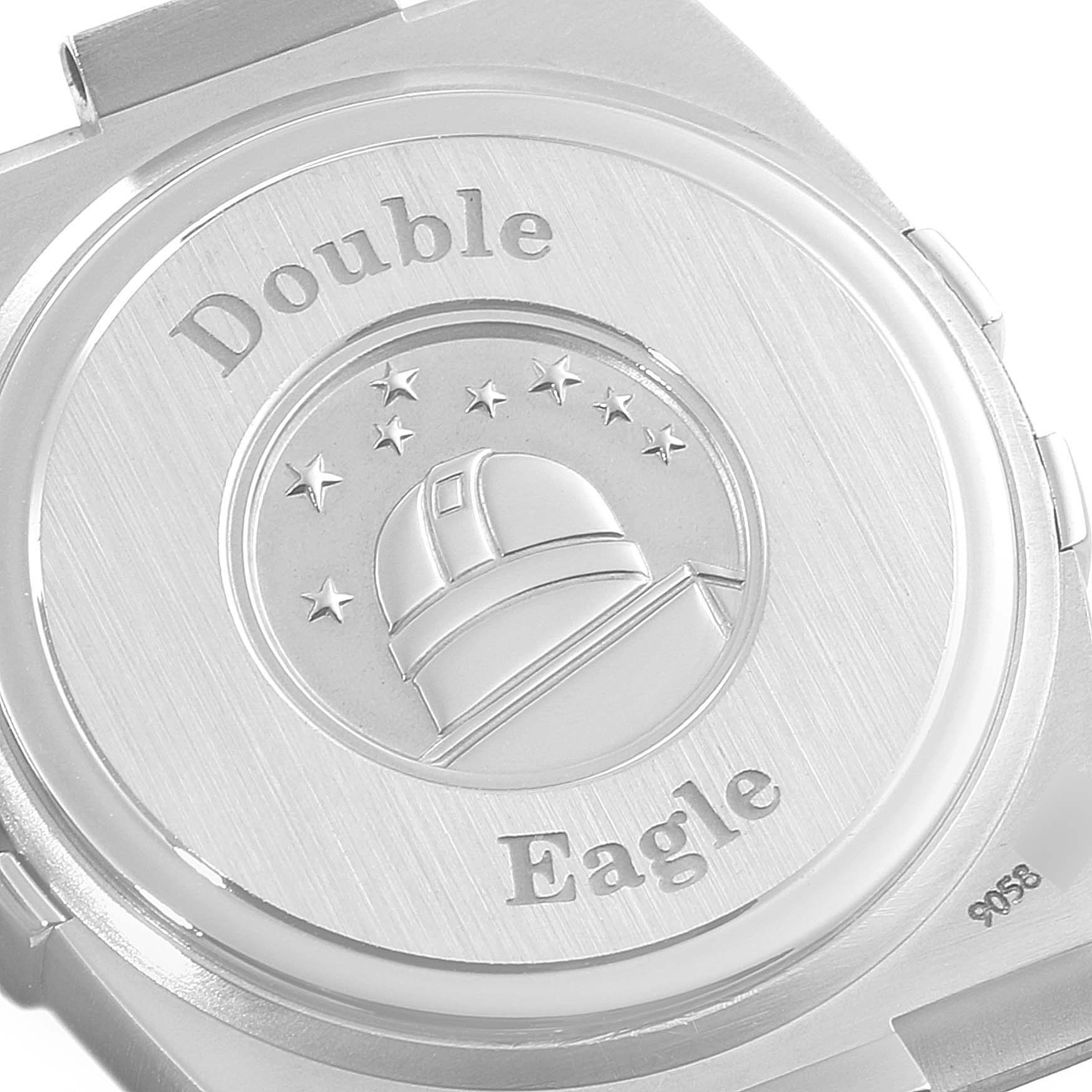 This image shows the case back of the Omega 123.15.24.60.57.001 Women's Stainless Steel Mother of Pearl Dial 123.15.24.60.57.001 Women's Stainless Steel Mother of Pearl Dial Constellation 24 MOP Diamond Ladies Watch model 123.15.24.60.05.001.