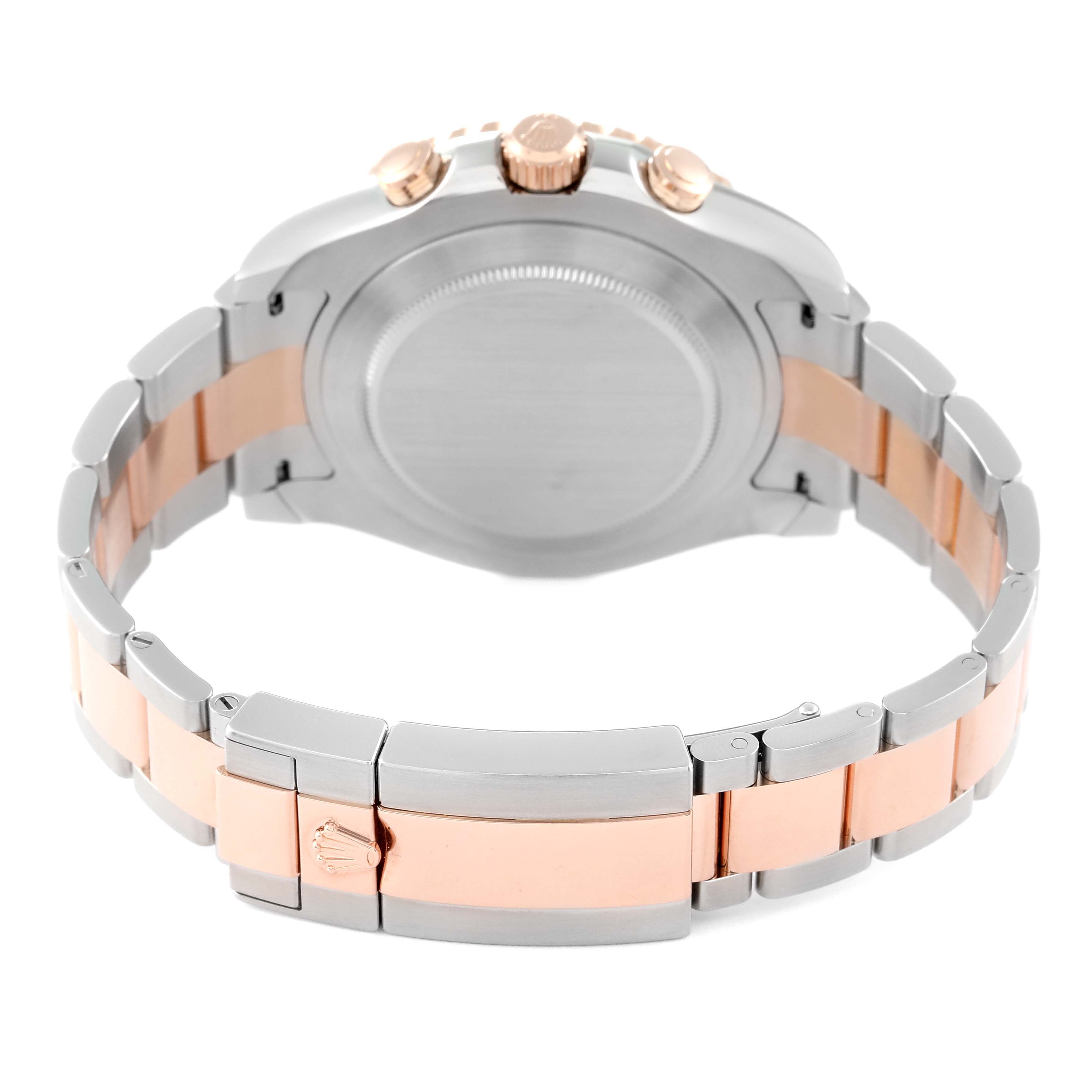 The image shows the back case and bracelet of a Rolex Yacht-Master 116681 Men's Steel and Gold (two tone) White Dial 116681 Men's Steel and Gold (two tone) White Dial watch.