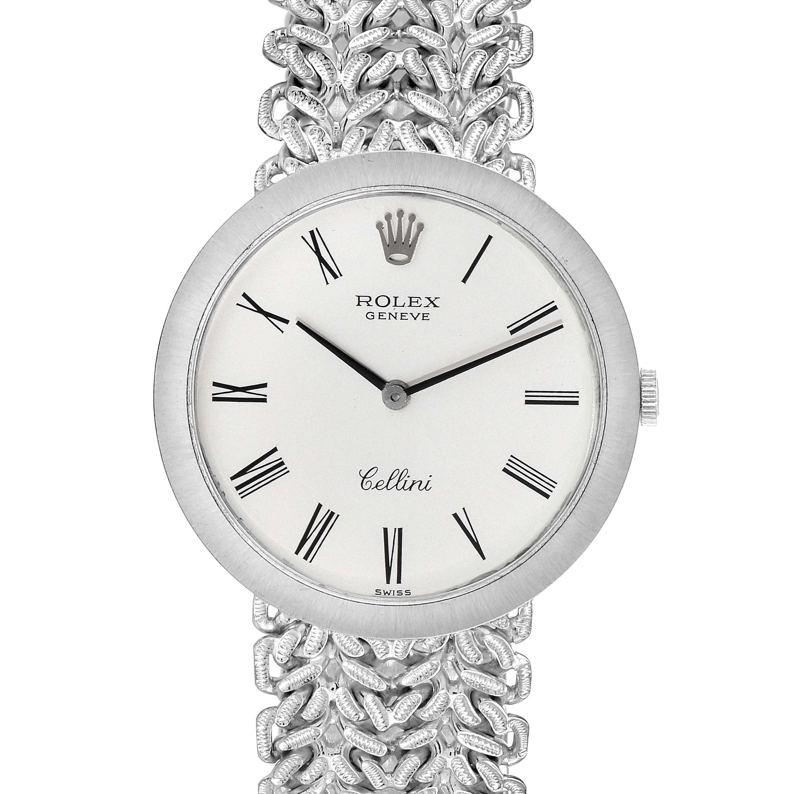 Rolex Cellini White Gold 3838 Stock 36249 SwissWatchExpo