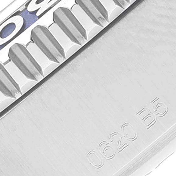 The image shows a close-up of the bezel and markings on a Breitling Superocean A17366 Men's Stainless Steel White Dial A17366 Men's Stainless Steel White Dial watch.